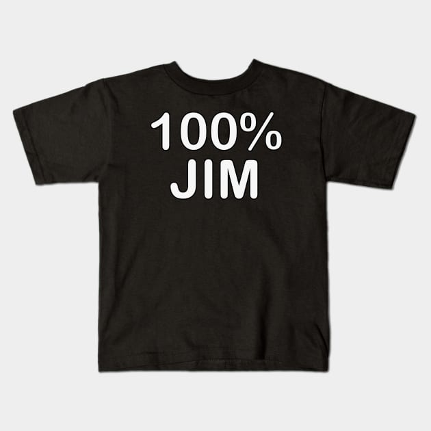 Jim Name, father of the groom gifts for wedding. Kids T-Shirt by BlackCricketdesign